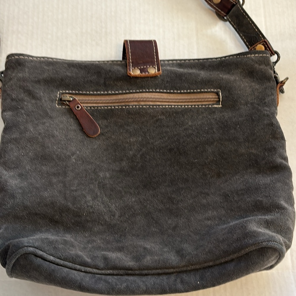 Myra Bag Brown And Orange Patterned Shoulder Bag - image 5